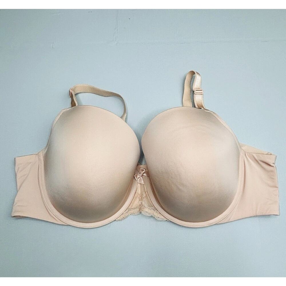 Torrid Curve 360 Back‎ Smoothing Womens 40F Push Up T-Shirt Bra Satin Underwire